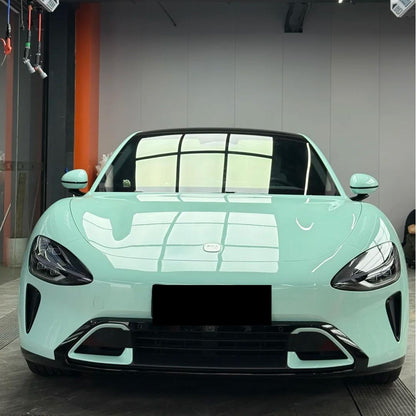 TPU Glossy Cragginess Green Colored PPF Paint Protection Film