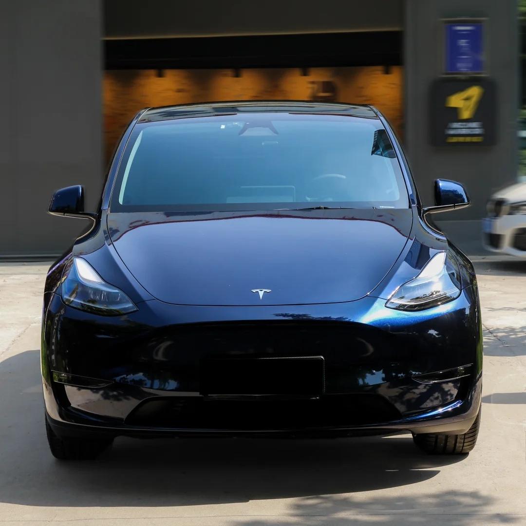 Gloss Metallic Midnight Blue Car Vinyl Wrap PET