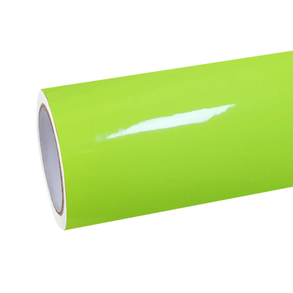 Gloss Apple Green Car Vinyl Wrap PET