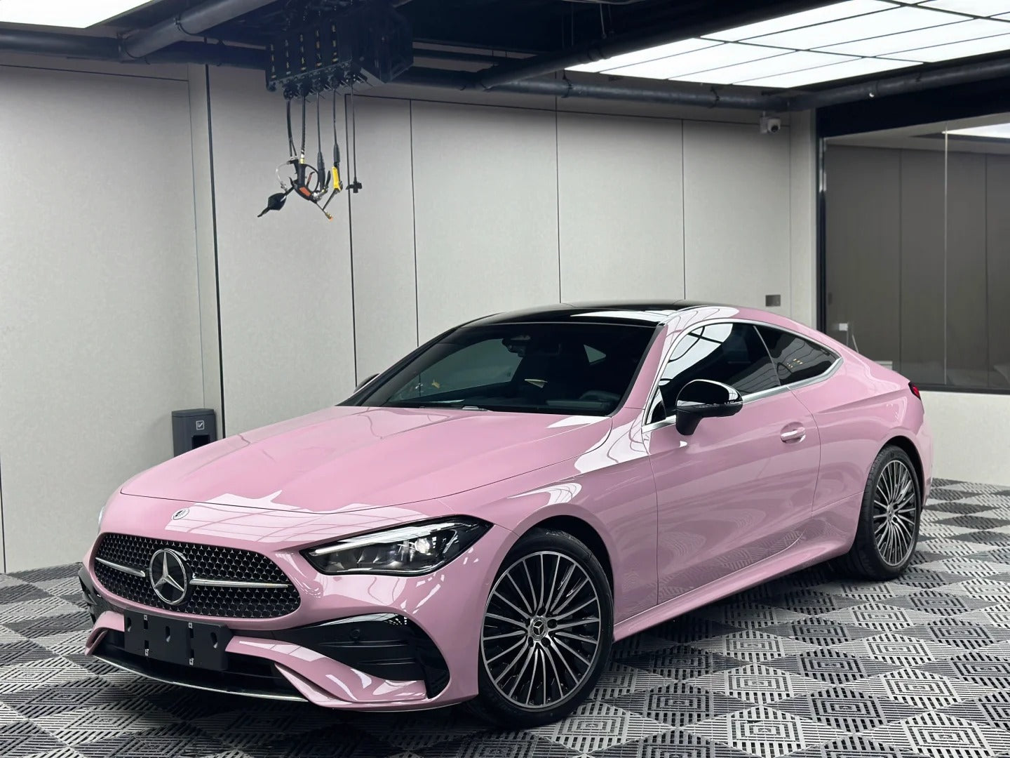 TPU Glossy Oolong Tea Powder Pink Colored PPF Paint Protection Film