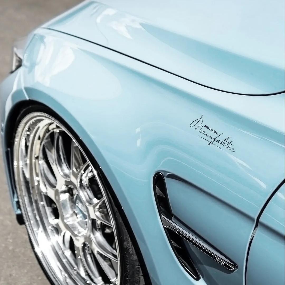Gloss Ice Blue Car Vinyl Wrap PET