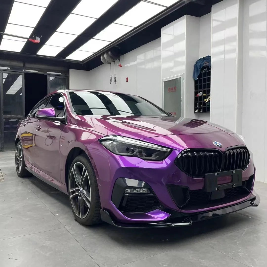 Gloss Metallic Grape Purple Car Vinyl Wrap PET