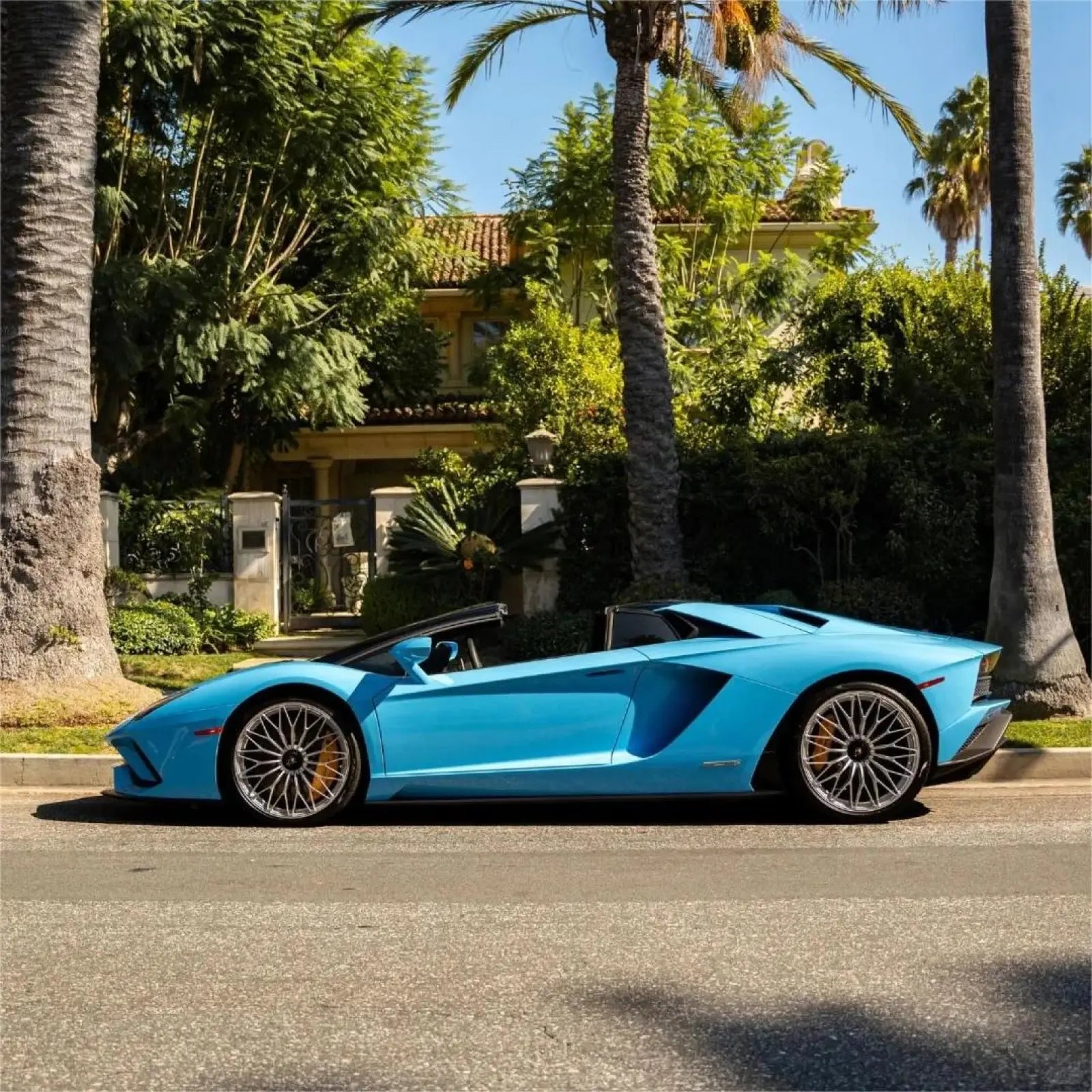 Gloss Light Sky Blue Car Vinyl Wrap PET