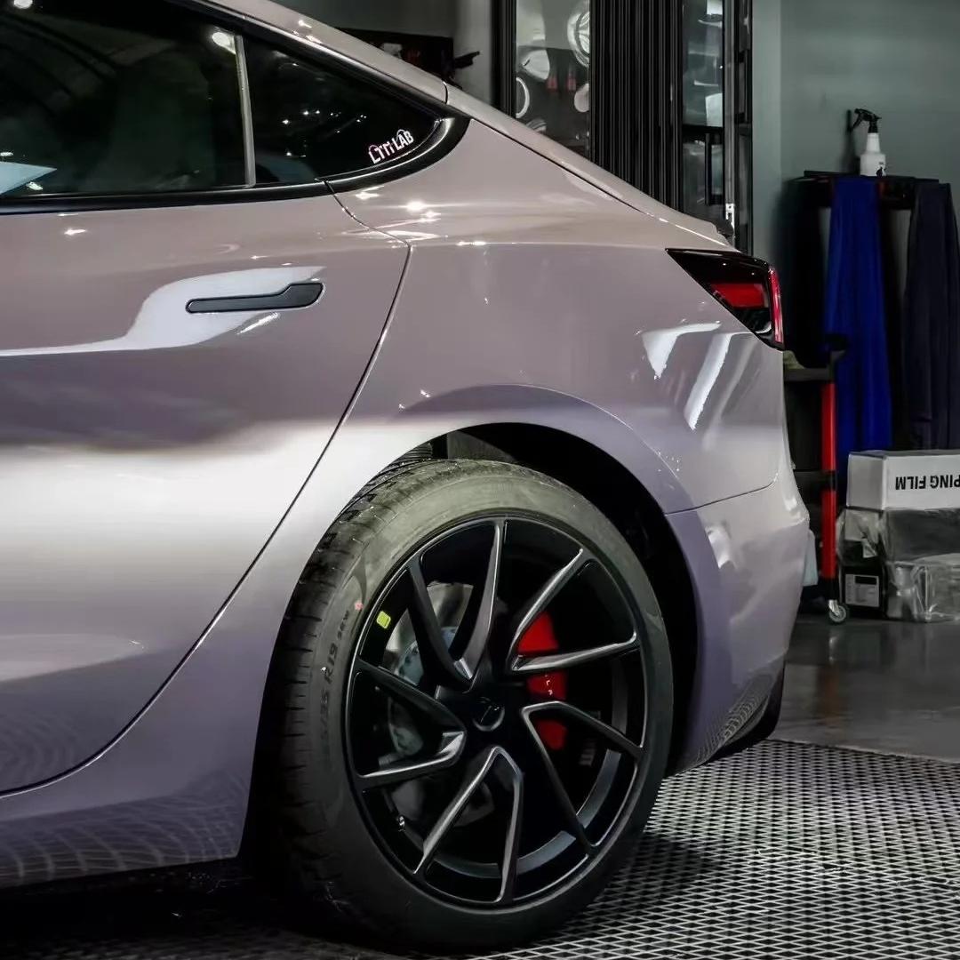 TPU Glossy Provence Lavender Purple Colored PPF Paint Protection Film