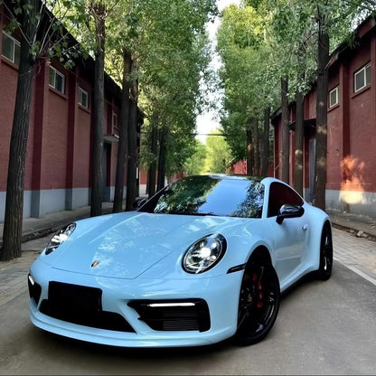 TPU Glossy Glacier Blue Colored PPF Paint Protection Film
