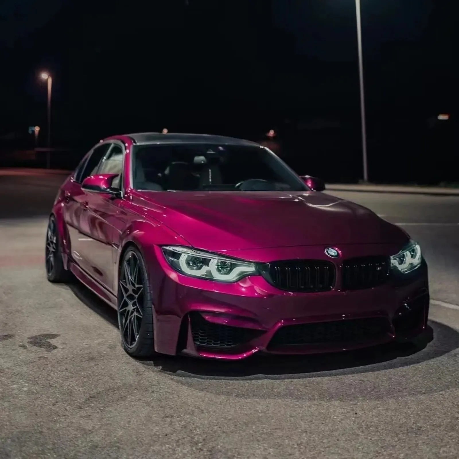 Gloss Metallic Passionate Purple Car Vinyl Wrap PET | Pearl Purple Vinyl Wrap