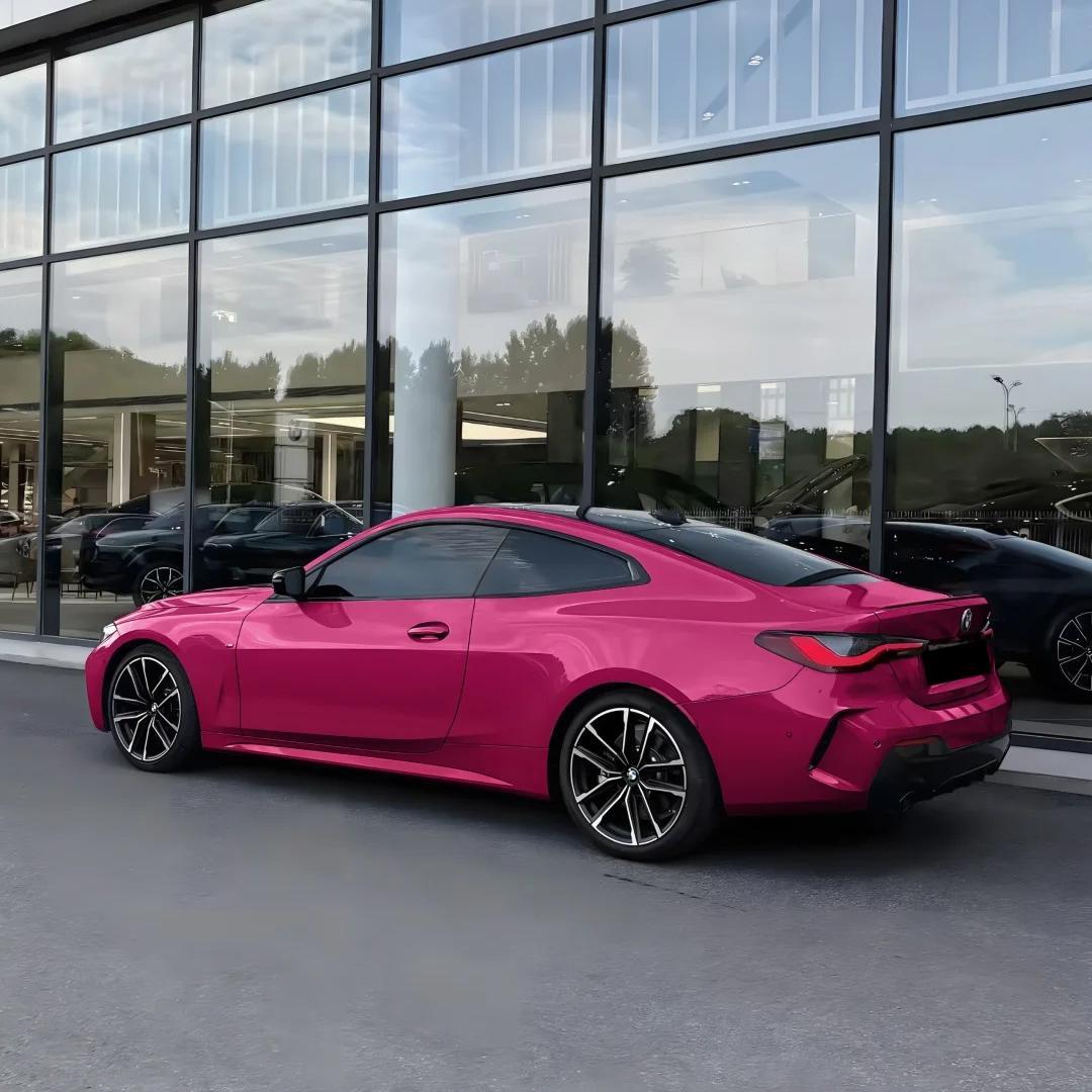 Gloss MIUI Bright Magenta Red Car Wrap PET