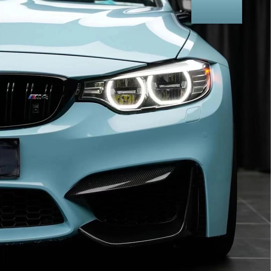 Gloss Baby Blue Car Vinyl Wrap PET
