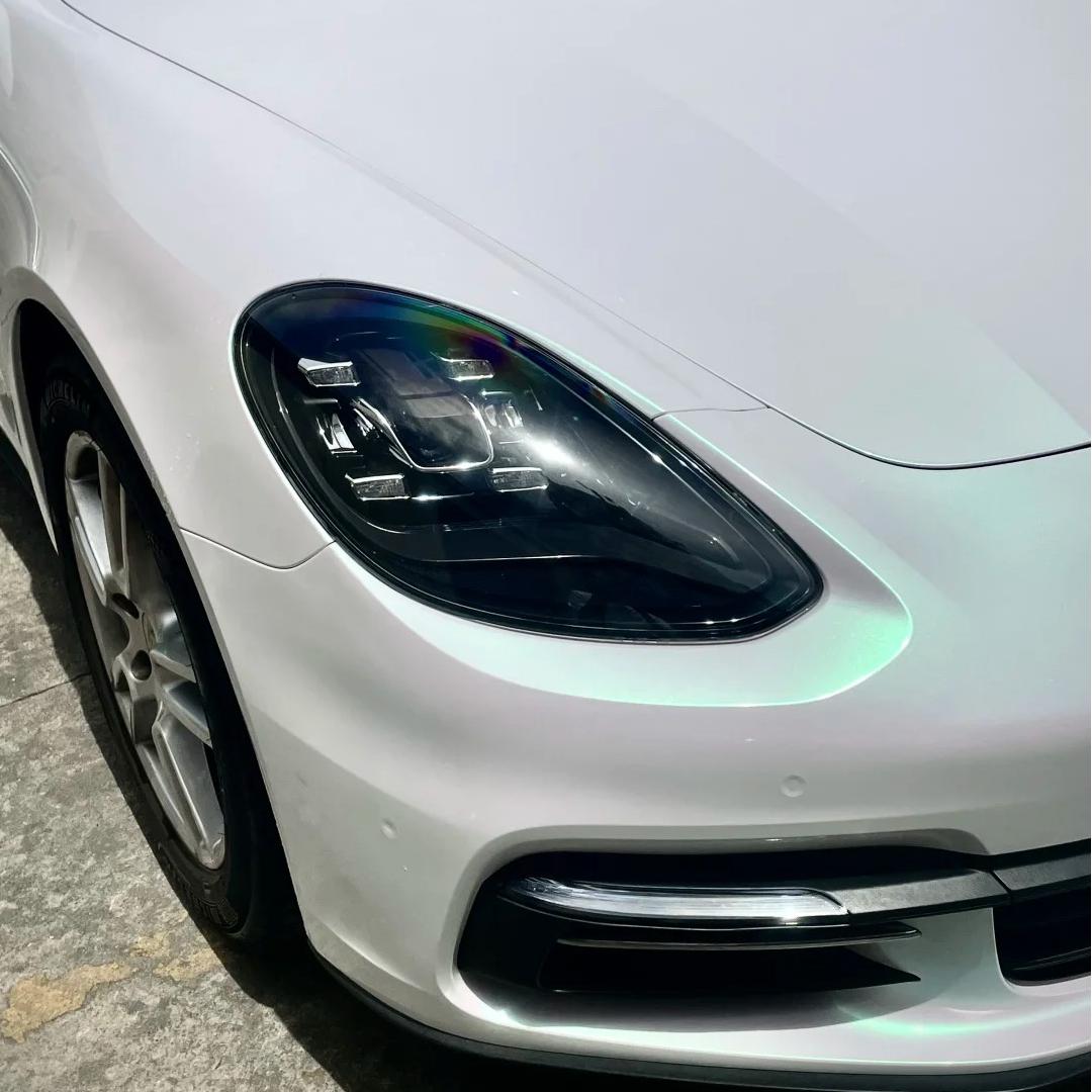 Gloss Metallic Chameleon Aurora White Car Vinyl Wrap Sale