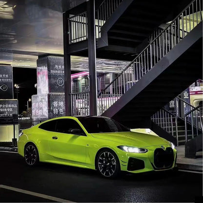 TPU Glossy Acid Lime Green Colored PPF Paint Protection Film