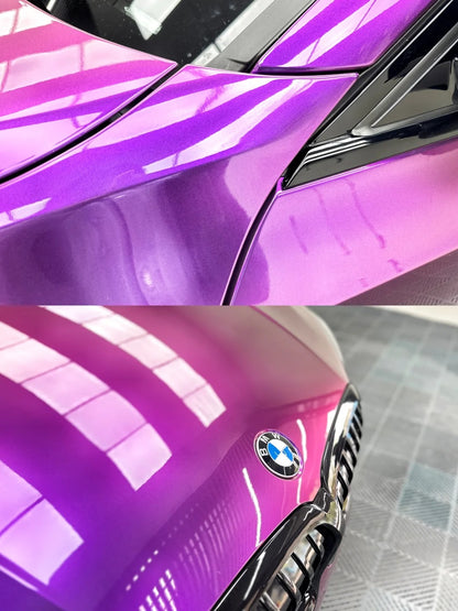 Gloss Metallic Grape Purple Car Vinyl Wrap PET