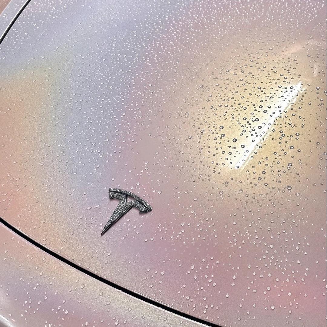 Gloss Metallic Rainbow Laser Light Pink Car Vinyl Wrap