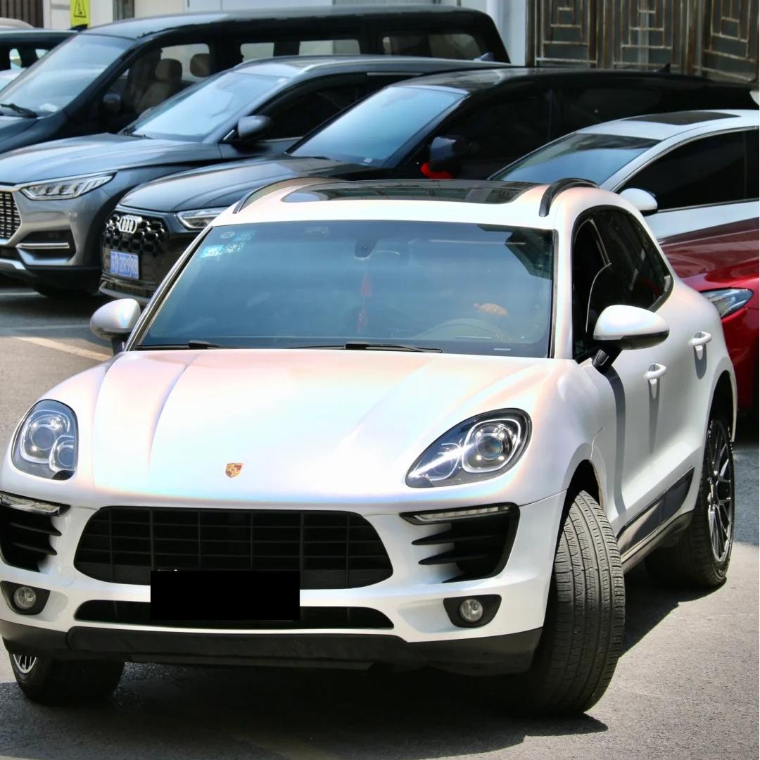 Gloss Metallic Rainbow Laser White Car Vinyl Wrap