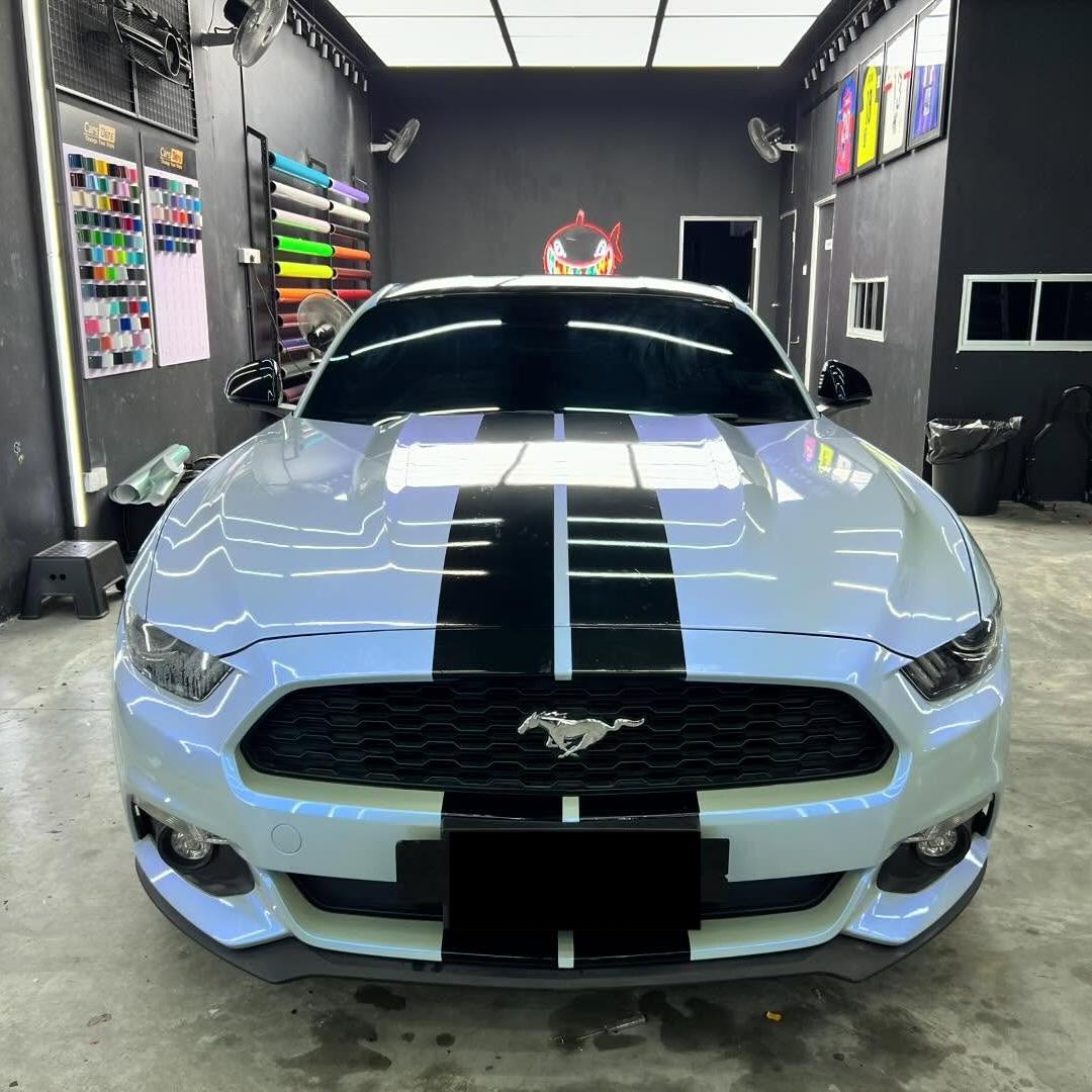 Glossy Twin Candy Fancy Rock Grey Color Fliper Car Vinyl Wrap