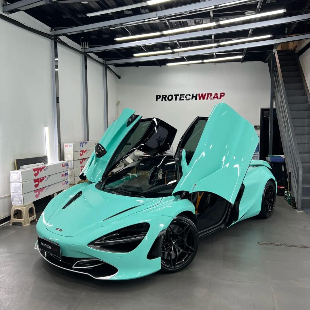 TPU Gloss Tiffany Blue Colored PPF Paint Protection Film