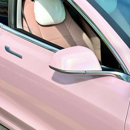 Gloss Metallic Rainbow Laser Light Pink Car Vinyl Wrap