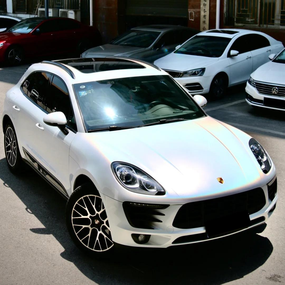 Gloss Metallic Rainbow Laser White Car Vinyl Wrap