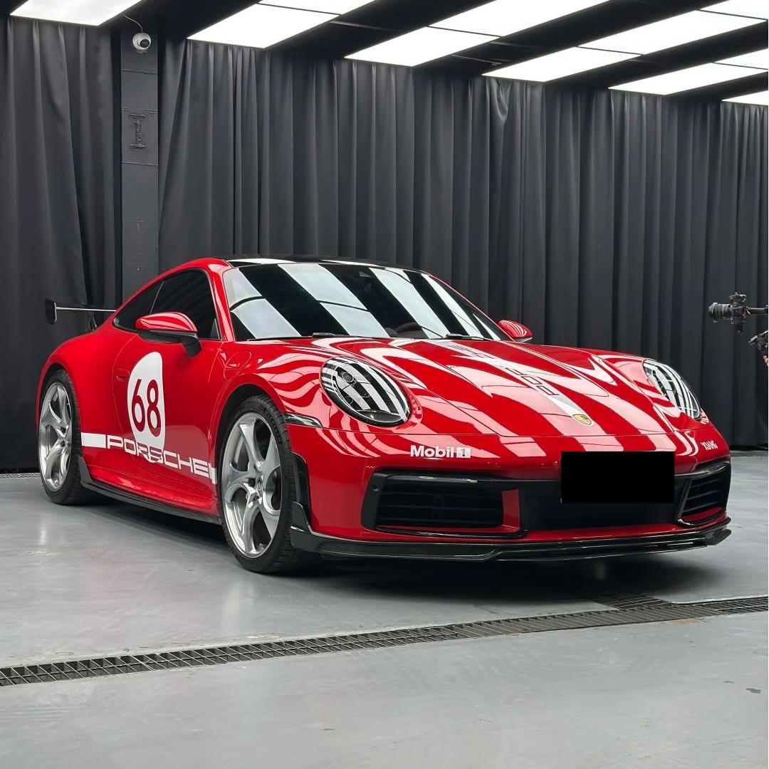 TPU Glossy Farrari Red Colored PPF Paint Protection Film