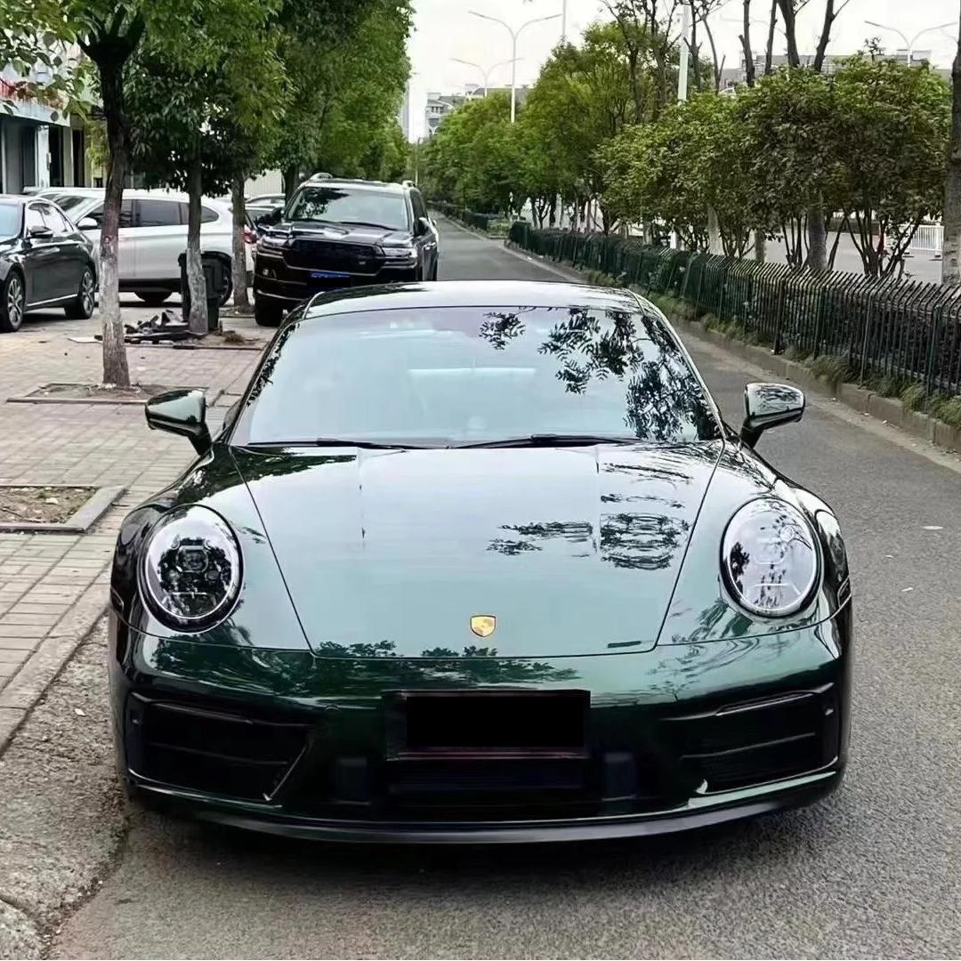 Glossy Paint Metalic Midnight Green Car Vinyl Wrap PET
