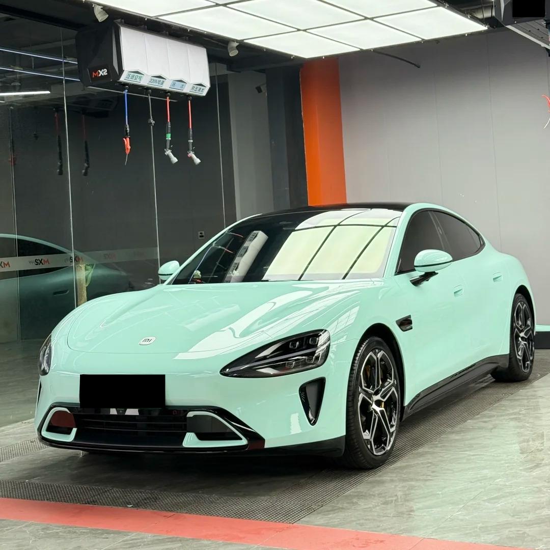 TPU Glossy Cragginess Green Colored PPF Paint Protection Film