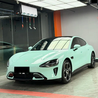 TPU Glossy Cragginess Green Colored PPF Paint Protection Film