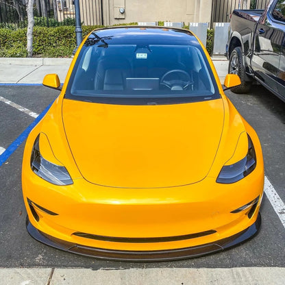 Gloss Metallic Golden Yellow Car Vinyl Wrap