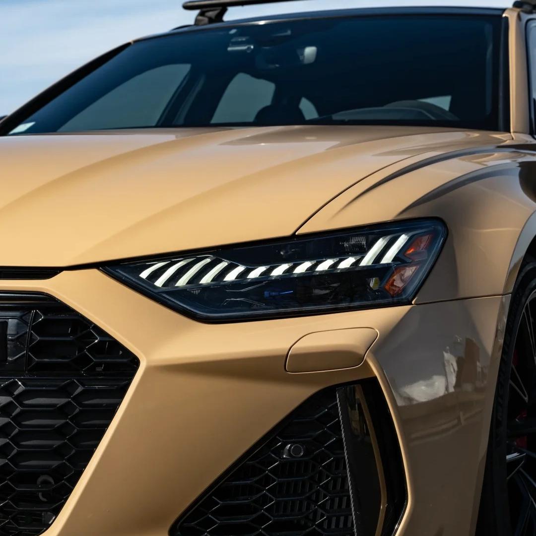 TPU Glossy AMG Desert Yellow Colored PPF Paint Protection Film