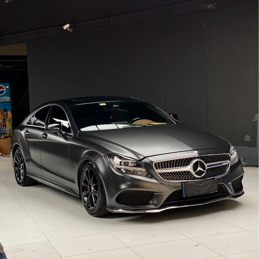 Matte Metallic Satin Mountain Grey Car Vinyl Wrap PET