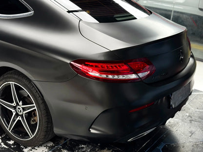Matte Metallic Satin Gold Dust Black Car Vinyl Wrap PET