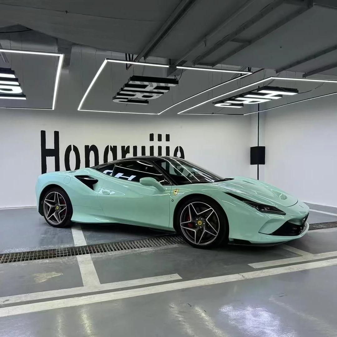 Gloss Light Mint Cragginess Green Car Vinyl Wrap PET