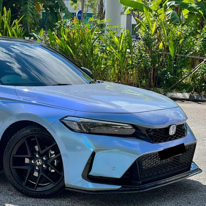 Glossy Twin Candy Grey Blue Color Fliper Car Vinyl Wrap