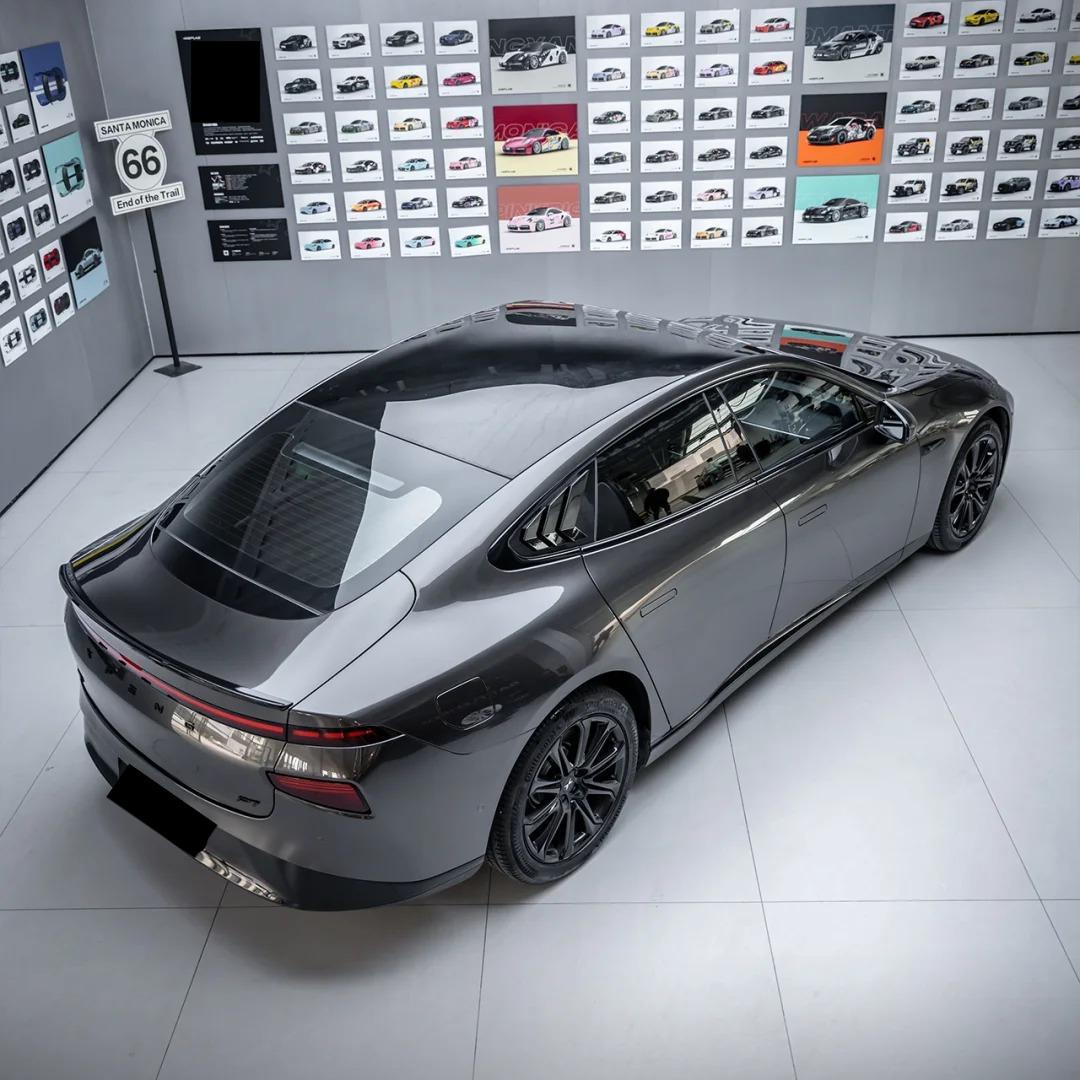Gloss Metallic Steel Grey Car Vinyl Wrap PET