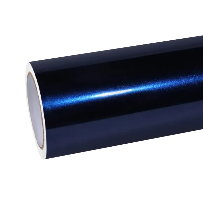 Gloss Metallic Navarra Blue Car Vinyl Wrap PET