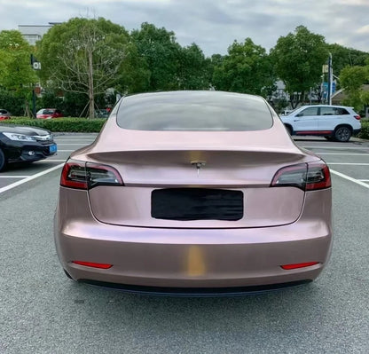 Gloss Metallic Frozen Berry Pink Car Vinyl Wrap PET