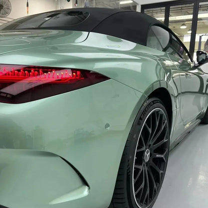 Gloss Metallic Francesca Green Car Vinyl Wrap Ferrari