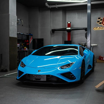Gloss Crystal Sky Blue Car Viny Wrap PET