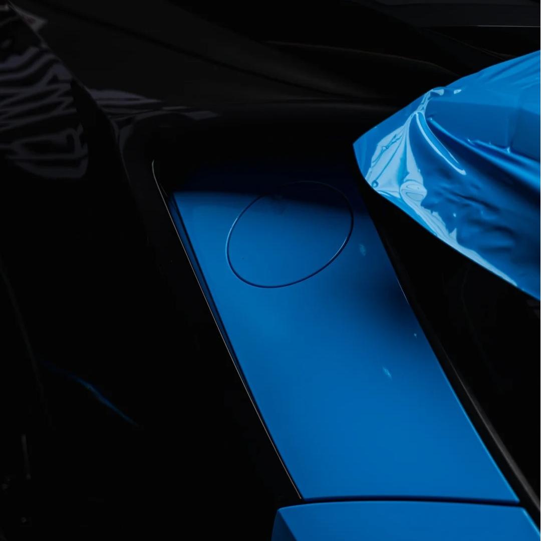 Gloss Crystal Sky Blue Car Viny Wrap PET