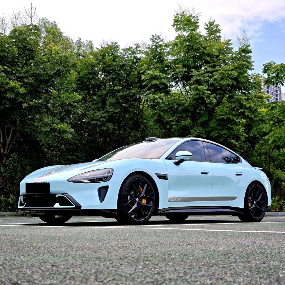 Gloss Ice Blue Car Vinyl Wrap PET