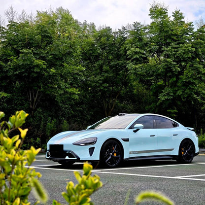 Gloss Ice Blue Car Vinyl Wrap PET