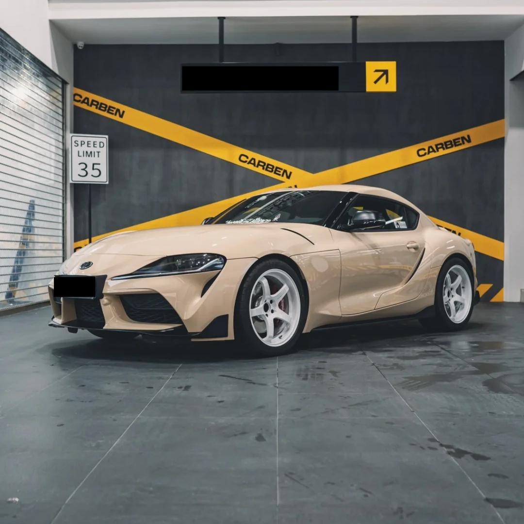 TPU Glossy Cuban Sand Yellow Colored PPF Paint Protection Film