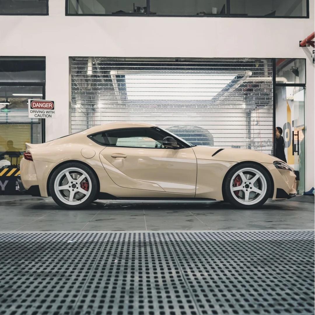 TPU Glossy Cuban Sand Yellow Colored PPF Paint Protection Film
