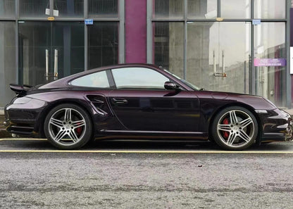 Gloss Metallic Midnight Red Car Vinyl Wrap PET