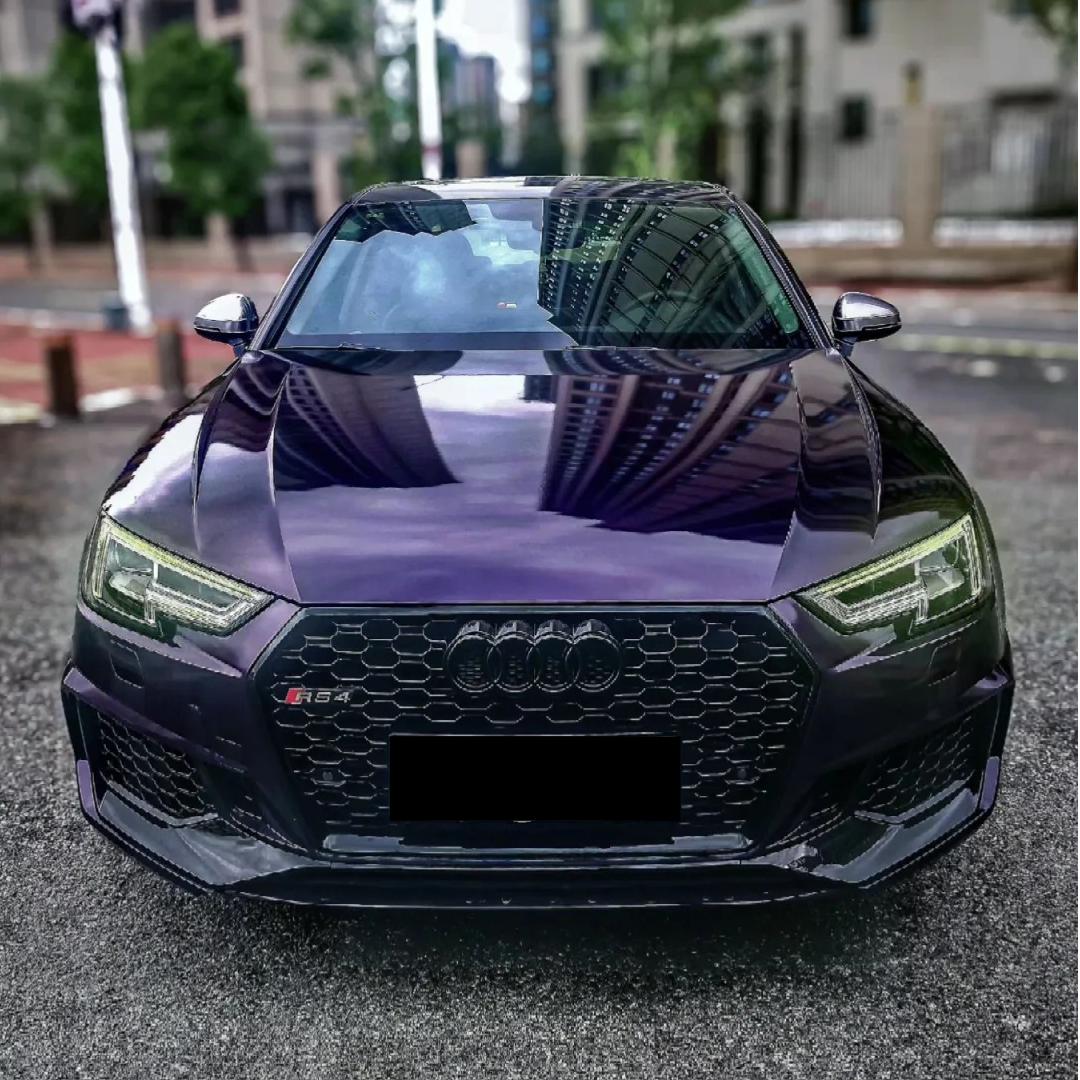 Gloss Metallic Gentian Purple Car Vinyl Wrap PET