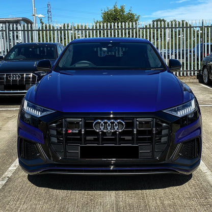 dark blue car wrap