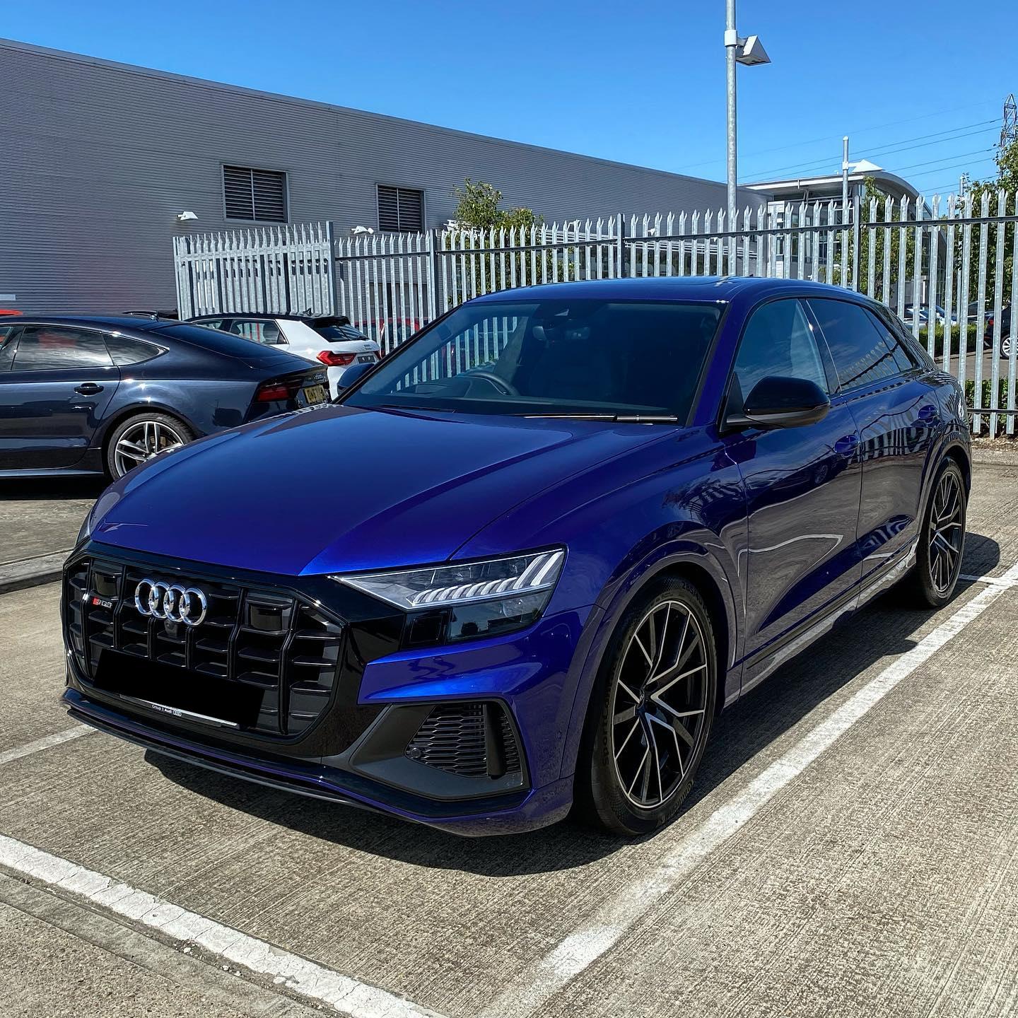 navy blue car wrap