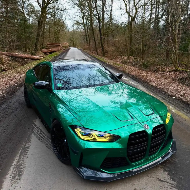 Best Gloss Metallic Isle Of Man Green Car Vinyl Wrap