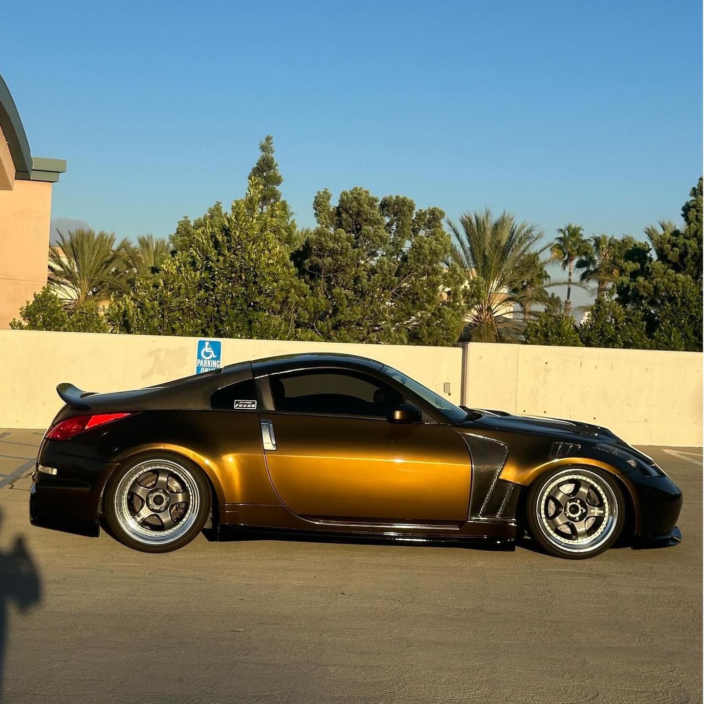 black gold car wrap