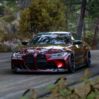 blood red car wrap