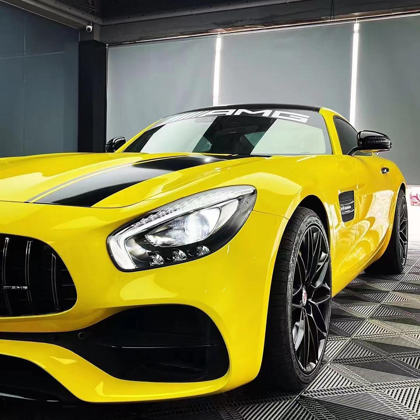 Gloss Crystal Maize Yellow Car Vinyl Wrap