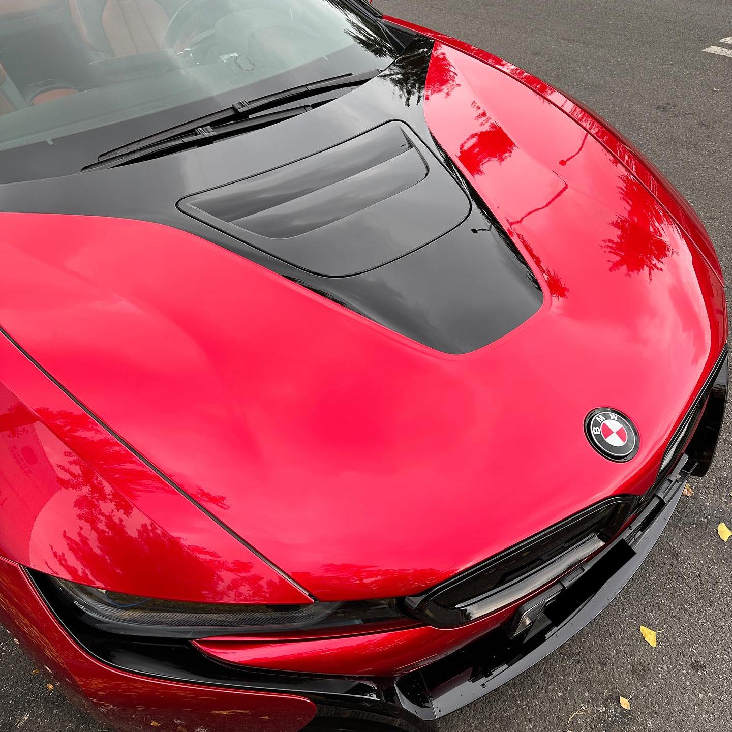 ruby red vinyl wrap